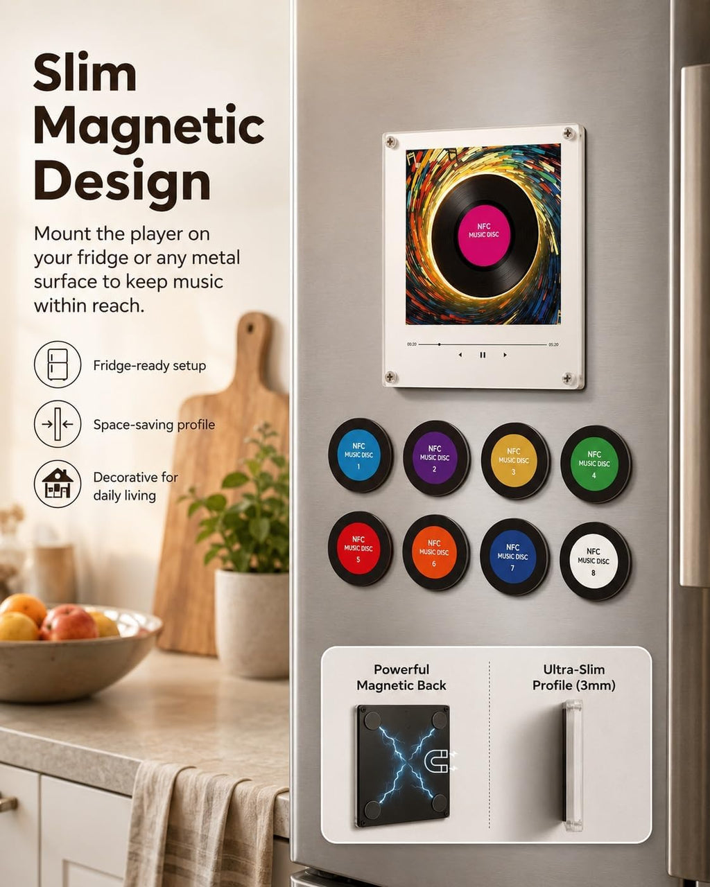VinylVows™ Custom Song Plaque | Built-in Speaker & Personalized Photo